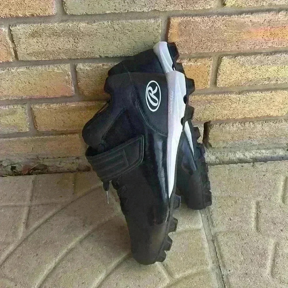 Rawlings Coolflo System Men’s 10.5D Black Baseball/Softball Cleats - Picture 8 of 12